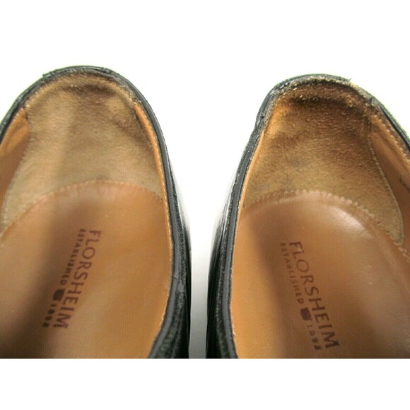 Florsheim Single Monk Strap Black Leather Oxfords Mens Size US 10 D - Picture 8 of 11